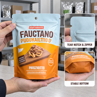 Sachet Doypack Personnalisé Imprimé de Qualité Alimentaire avec Fermeture Éclair Refermable et Trou de Suspension pour Poudre d'Assaisonnement et Emballage de Snacks – Pochette Autoportante