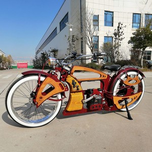 <span class=keywords><strong>Vélo</strong></span> <span class=keywords><strong>électrique</strong></span> rétro modifié à la main, <span class=keywords><strong>vélo</strong></span> de montagne élégant et décontracté pour les trajets quotidiens, avec moteur sans balais au lithium 36V, 3 vitesses - Product Image 1