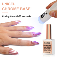 Vernis à ongles UV LED à base d'eau 15 ml, pigment chromé, effet mat, formule liquide non toxique, pour usage en salon ou DIY, OEM ODM