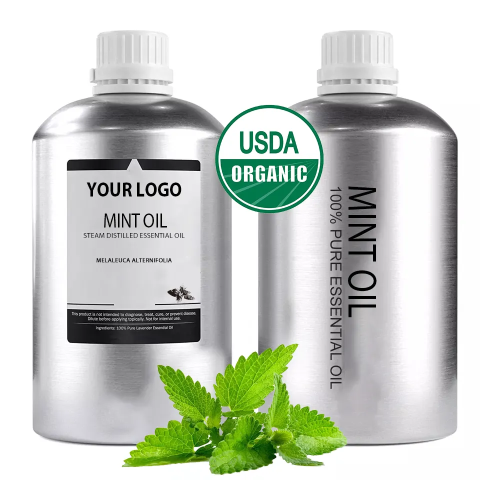 China Manufacturer Pure Organic Peppermint Essential Oil Bulk