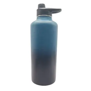 Auslaufs ichere 87 Unzen Farbverlauf Glatter Wasserfluss Doppelwandige isolierte Wasser flaschen mit Griff