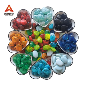 <strong>Good</strong> Quality Yuhua Pebbles Engraving Glass <strong>River</strong> Stones Glass <strong>Stone</strong> Without Hole - Product Image 5