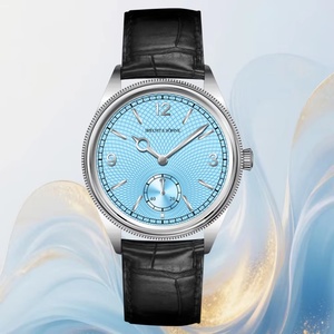 New 1908 Classic Men's <b>Watches</b> <b>Mechanical</b> <b>Watch</b> Genuine Leather Stainless Steel Business Wristwatch Waterproof - Product Image 1