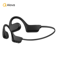 ALOVA Penawaran Terbaik Headset Nirkabel Konduksi Udara Ipx5 Earphone Olahraga Open Ear Headphone Bluetooth 5.2