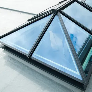 الصين الصانع مخصصة الألومنيوم الزجاج سقف ثابت/نافذة متأرجحة سقف نافذة مع منخفضة e الزجاج كوة