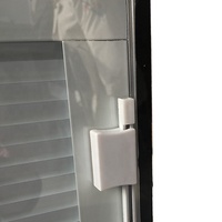 Porte pliante en verre isolée sur mesure avec stores manuels Volet persienne en aluminium Porte pliante en verre insérée
