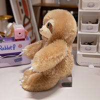 Peluche paresseux lestée Kinqee avec logo personnalisé, adorable jouet en peluche chauffant au micro-ondes à la lavande