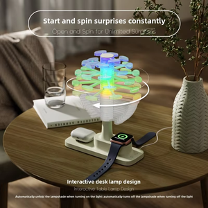 New Creative Gift Spiral Tree <b>Wireless</b> Charging Atmosphere Desk Lamp Mobile Phone Headset Watch <b>Wireless</b> Charging Night <b>Light</b> - Product Image 3