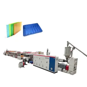 PE PP Waterproof Sun Board Formwork Grid Plastic Hollow Packing Case Sheet Plate Extrusion Making Machine Line