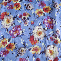 Tissu en coton tissé pour vêtements, tissage uni, impression numérique personnalisée, fourniture directe d'usine, MOQ 1 mètre