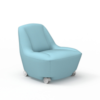Fauteuil d'appoint moderne en tissu, ergonomique, avec pieds en métal, pour hall d'hôtel, bureau, réception, salle d'attente