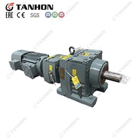 Réducteur TANHON à deux étages R67 R37, moteur à frein YDEJ 0,55 & 0,75 kW, rapport 750, boîte de vitesses à bride M5