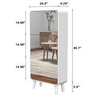 Zapatero ultrafino de doble capa con 3 compartimentos, mueble de almacenamiento de zapatos con tapa abatible para el hogar, venta al por mayor