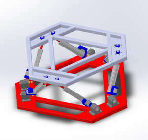 Tự làm 6doof <span class=keywords><strong>3</strong></span> màn hình xe lái xe mô phỏng VR đua cho trung tâm mô phỏng đua nhôm vật liệu kim loại - Product Image 1
