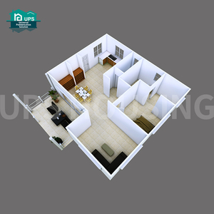 Modernes 1-stöckiges Fassadenrechtsgebäude mit 1 Schlafzimmer, erweiterbares Fertighaus, Gartenbüro, luxuriöses Design für den Wohnbereich, hochwertiges erweiterbares Fertighaus - Product Image 2