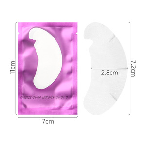 Patchs d'isolation jetables en collagène pour greffe de cils, en forme de V et de U, en hydrogel non tissé épaissi - Product Image 6