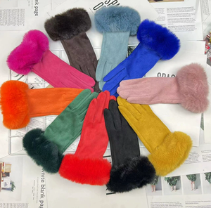 Guanti Invernali 2026 da Donna, Comodi, Nuovo Design, con Pelliccia Grande, Riscaldati, Touch Screen, Disponibili in 18 Colori - Product Image 2