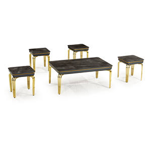 Rosse Metal Mobilya Modern Metal Marble <b>Nesting</b> Coffee <b>Table</b> Set Living Room Furniture Turkey - Product Image 6