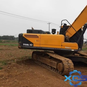Excavadora de cadenas Hyundai 350 de segunda mano a bajo precio, modelo 350VS/LVS, con motor Cummins y bomba hidráulica PLC, en excelente estado, a la venta. - Product Image 3