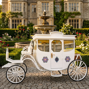Nouvelle Conception - Carrosse Royal à Chevaux Style Porte Blanche - Haute Qualité, Basse Vitesse, Vintage, Personnalisable, Simple et Tendance - Product Image 1