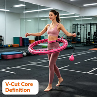 Hula Hoop Smart Ponderato Economico per Fitness, Dimagrimento e Tonificazione Vita, per Adulti, Uomini, Donne, Studenti, Bambini - Attrezzo Domestico Economico
