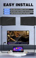 Machine de karaoké professionnelle 600W*2 13,3 pouces avec écran tactile Hi-Fi, jukebox 6 en 1 pour les fêtes KTV, chant, son Hi-Fi, puissance 600W*2