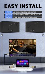 Máquina de Karaoke Profesional de 600W*2 con Pantalla Táctil Hifi de 13.3 Pulgadas, 6 en 1, <span class=keywords><strong>Jukebox</strong></span> para Fiestas KTV, Canto con Sonido Hifi, Potencia de 600W*2 - Product Image 6