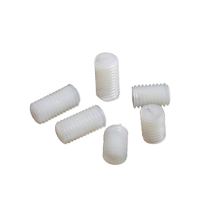M1 M12 Schwarz Weiß PA66 <span class=keywords><strong>Nylon</strong></span> Kunststoff Sechs kant Sechs kant Flach punkt Stellschraube Maden schraube DIN551 - Product Image 1