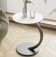 Table d'appoint ronde simple et mini pour salon et salle à manger, pour petite maison et appartement, ensemble de tables basses modernes