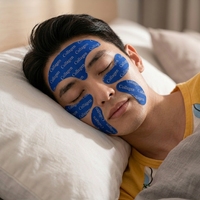 Patchs Hydrogel pour le Contour des Yeux et les Rides du Sourire, Infusés au Collagène et aux Peptides, Masque Anti-Glisse Soin Nuit Apaisant pour les Rides des Yeux et Nasolabiales
