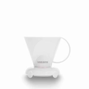 Válvula de Inmersión de Plástico Blanco Sólido de Grado Alimenticio, Forma Trapezoidal, 300 ml, para Entrenamiento de Baristas - Product Image 1