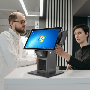 Factory 21.5 Inch Touch Screen Kiosk <b>With</b> Built in 80mm Thermal <b>Printer</b> and <b>Scanner</b> - Product Image 3