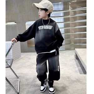 Completo Sportivo Coreano per Ragazzi, Primavera e Autunno, Tuta Casual per Bambini, Set Trendy con Felpa con Cappuccio per Ragazzi di 6 Anni - Product Image 5