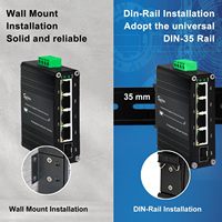 Commutateur PoE industriel, autres ports, commutateur Ethernet PoE Gigabit complet, IP40