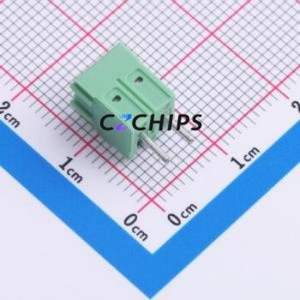 1984617 <b>Screw</b> Terminal <b>Block</b> Through hole Component (THT),P=3.5mm Connector 1x2P 3.5mm Green Through Hole - Product Image 2