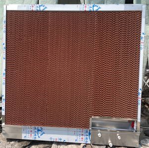 Vieh ausrüstung Wasser Papier kühler mit Pumpe Geflügel Rinder zucht Industrie Edelstahl 304 201 Aluminium Kühl kissen - Product Image 2