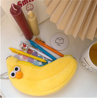 Étui à crayons multifonction mignon étudiant kawaii anime cartoon grande capacité école enfants pochette sac boîte poulet jambe banane peluche