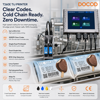 Máquina de Codificación de Códigos QR para Fechas de Caducidad de Huevos en Línea, Impresora de Códigos de Barras de Inyección de Tinta Térmica Industrial Docod TIJ T260E para Bolsas de Plástico y Botellas