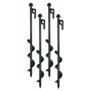 12 Inch Spiral Tie-Down Screw <strong>Anchor</strong> Stake <strong>Kit</strong> Heavy Duty <strong>Trampoline</strong> Garage Ground <strong>Anchors</strong> <strong>Kit</strong> - Product Image 5