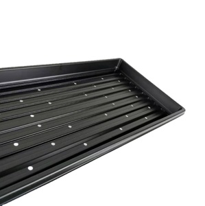 Barquettes en plastique pour micro-légumes, extra résistantes, peu profondes, pour la germination des graines, 1020 barquettes de germination avec trous, pour l'herbe de blé - Product Image 2