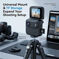 Kamera Aksi Multi-Fungsi 4K HD 143 Sudut Lebar Layar Flip Anti-Goyang Pengisian Cepat Tipe-C Dapat Diperluas dengan Kartu TF