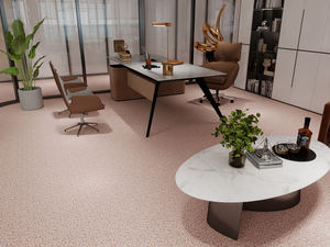 Carrelage de Moquette Naturel Rose Brun Chaleureux avec Texture de Feuilles Botaniques et Surface à Grain Fin pour Salon, Chambre et Café Décontracté - Product Image 4