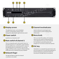 LA12X Système d'amplification de son audio DJ Qualité supérieure Live Audio Featuring Performance Line Arrays Subwoofer 8ohm 4ohm