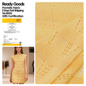 מוכן לסחורה 100gsm בד מחודד 96.5% פוליאסטר 3.5% ספנדקס גסים ממוחזר בד לכה ג 'ארד סרוג - Product Image 1