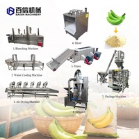 Goedkope en duurzame roestvrijstalen bananen- en plantainpoeder verwerkingslijn, automatische meelproductie-apparatuur voor groenten en fruit