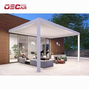 Panneau de toit Ory Lattes réglables Pergola bioclimatique Jardin Patio Cour Persienne étanche à la pluie Gazebo en aluminium Pergola alternative - Product Image 3