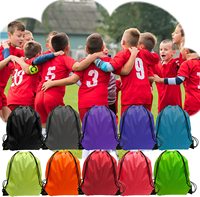 Sac à dos en polyester épais 420D, solide et durable, logo personnalisé, sac de sport personnalisé, sac multifonctionnel à cordon de serrage