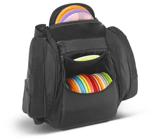 Custom Logo Outdoor Sport Wear Resistant Waterproof 900d Waterproof Tactical 22 Disc Practice Disc Golf Bag