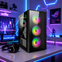 Boîtier d'ordinateur ATX pour jeux Gabinete DE PC Gamer ARGB OEM avec fenêtre en verre Boîtier de bureau PC