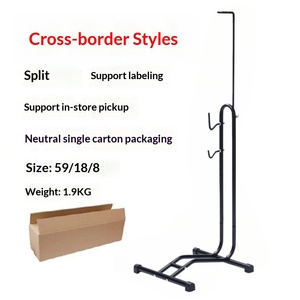 Soporte vertical portátil en forma de L para bicicleta individual con función de estacionamiento y reparación, y soporte de exhibición - Product Image 6